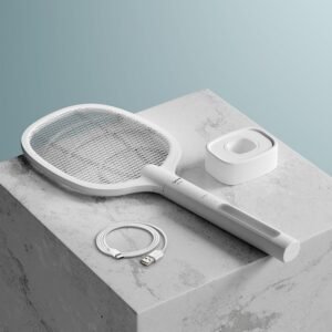 lifelong 2 in1 foldable electric mosquito racket | mosquito killer racket | fly swatter with base stand